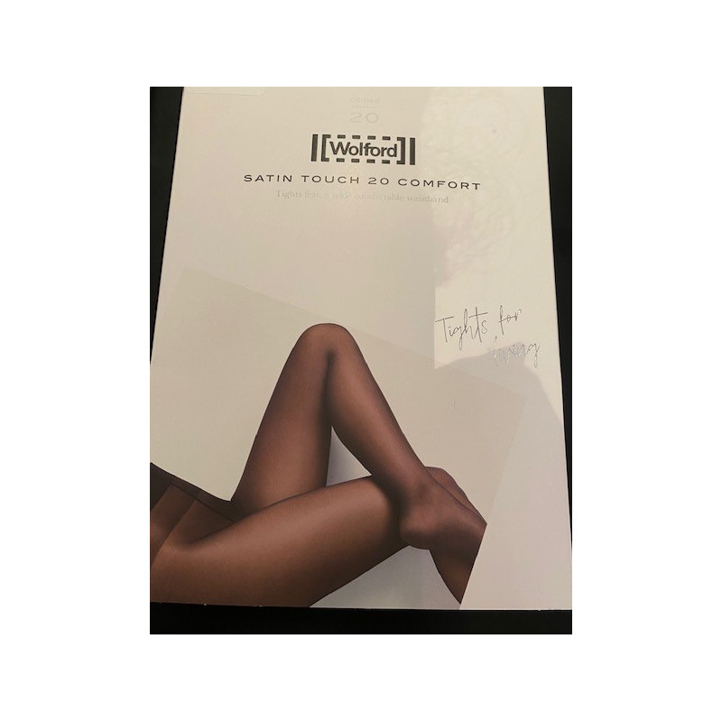 Wolford Satin Touch 20 Stay-Up Collants, 20 DEN, Noir (Nearly